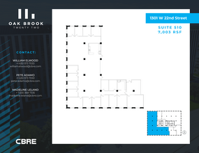 1301 W 22nd St, Oak Brook, IL for rent Floor Plan- Image 1 of 2