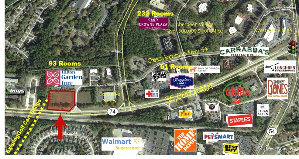 0 Highway 74, Peachtree City, GA for sale - Aerial - Image 1 of 1