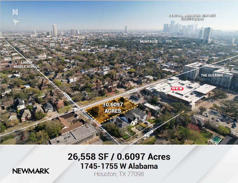 1745-1755 W Alabama St, Houston, TX for sale - Aerial - Image 1 of 1