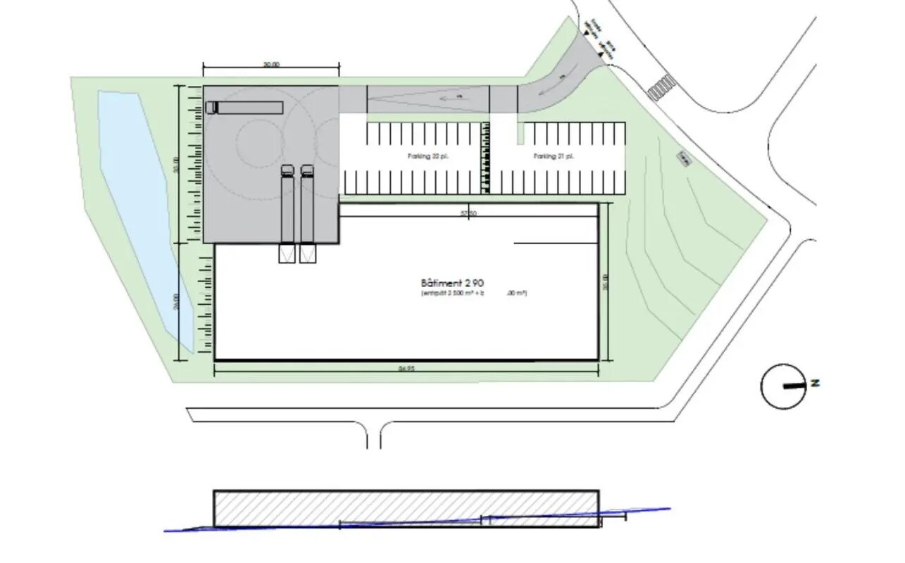 Light Industrial in Saint-Lambert-la-Potherie for sale Site Plan- Image 1 of 2