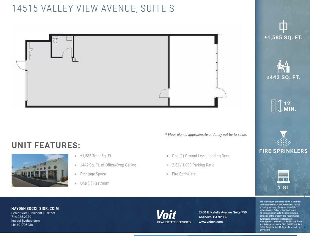 14525 Valley View Ave, Santa Fe Springs, CA to rent Floor Plan- Image 1 of 1