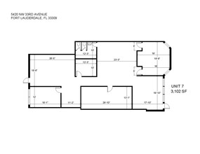 5410-5430 NW 33rd Ave, Fort Lauderdale, FL for rent Floor Plan- Image 1 of 15