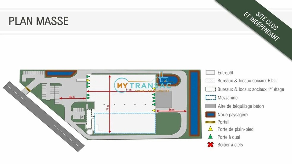 Industrial in Wissous to rent - Site Plan - Image 2 of 2