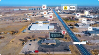 820 S Highway 207, Spearman, TX - aerial  map view