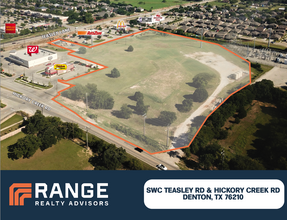 SWC Teasley Ln & Hickory Creek Rd, Denton, TX for sale Aerial- Image 1 of 2