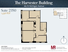 180 N Michigan Ave, Chicago, IL to rent Floor Plan- Image 1 of 7
