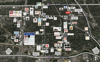 2409 Airline Dr, Houston, TX - aerial  map view