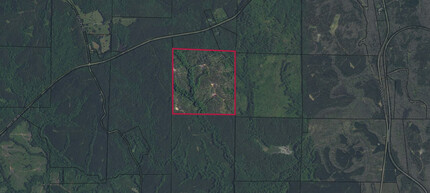 Talbot County Tract 32014B, Woodland, GA - aerial  map view