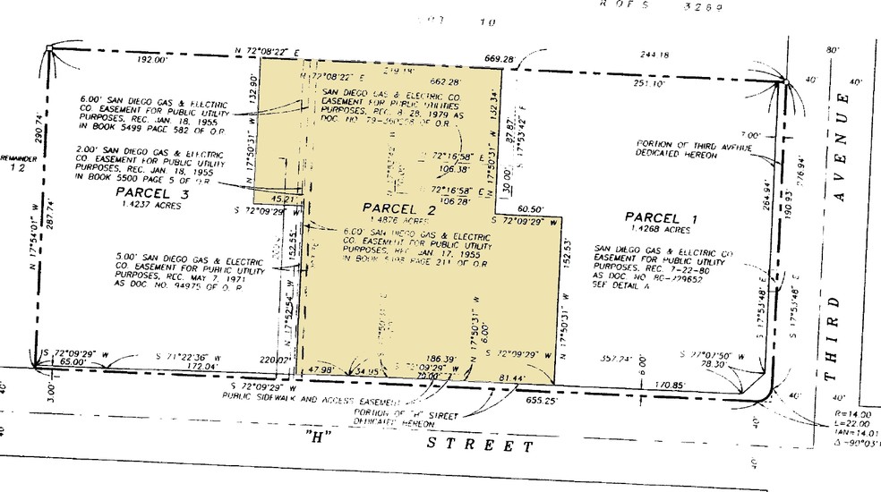 333 H St, Chula Vista, CA for rent - Plat Map - Image 2 of 6