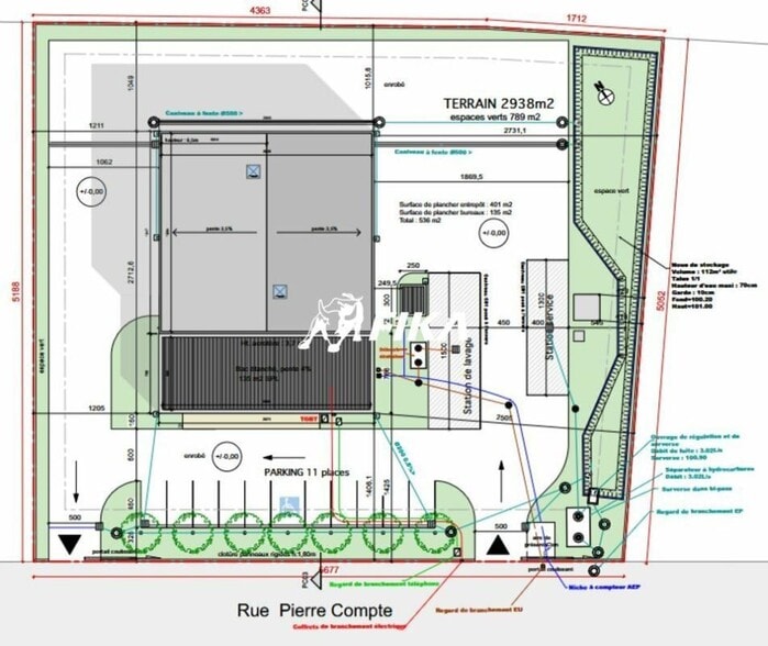 Light Industrial in Villematier for sale - Site Plan - Image 2 of 4