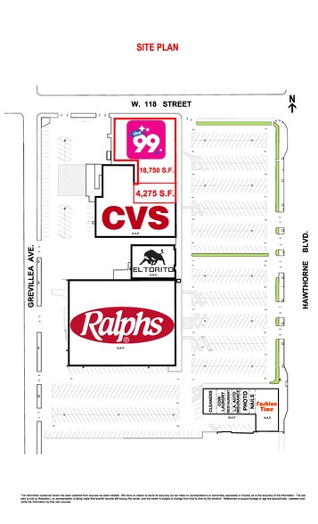 11811 Hawthorne Blvd, Hawthorne, CA for rent - Site Plan - Image 2 of 2