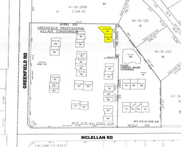 1635 N Greenfield Rd, Mesa, AZ for rent - Plat Map - Image 2 of 3