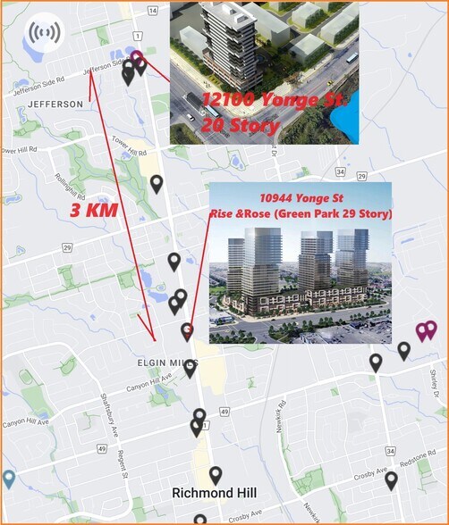 Yonge St, Richmond Hill, ON for sale - Plat Map - Image 2 of 10