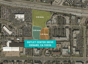 Outlet Center Dr, Oxnard, CA - aerial  map view