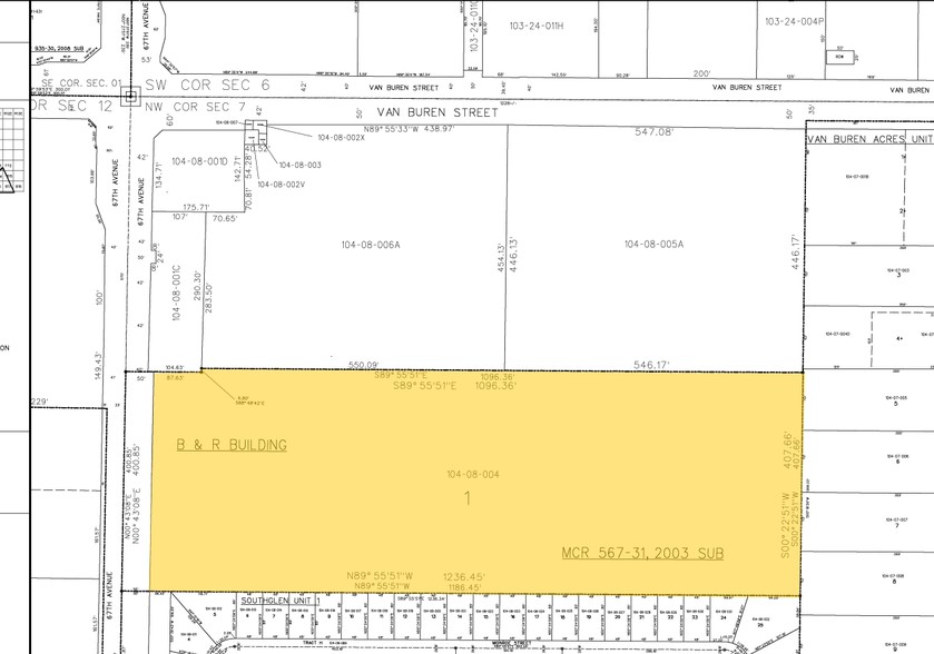 125 N 67th Ave, Phoenix, AZ for rent - Plat Map - Image 2 of 4