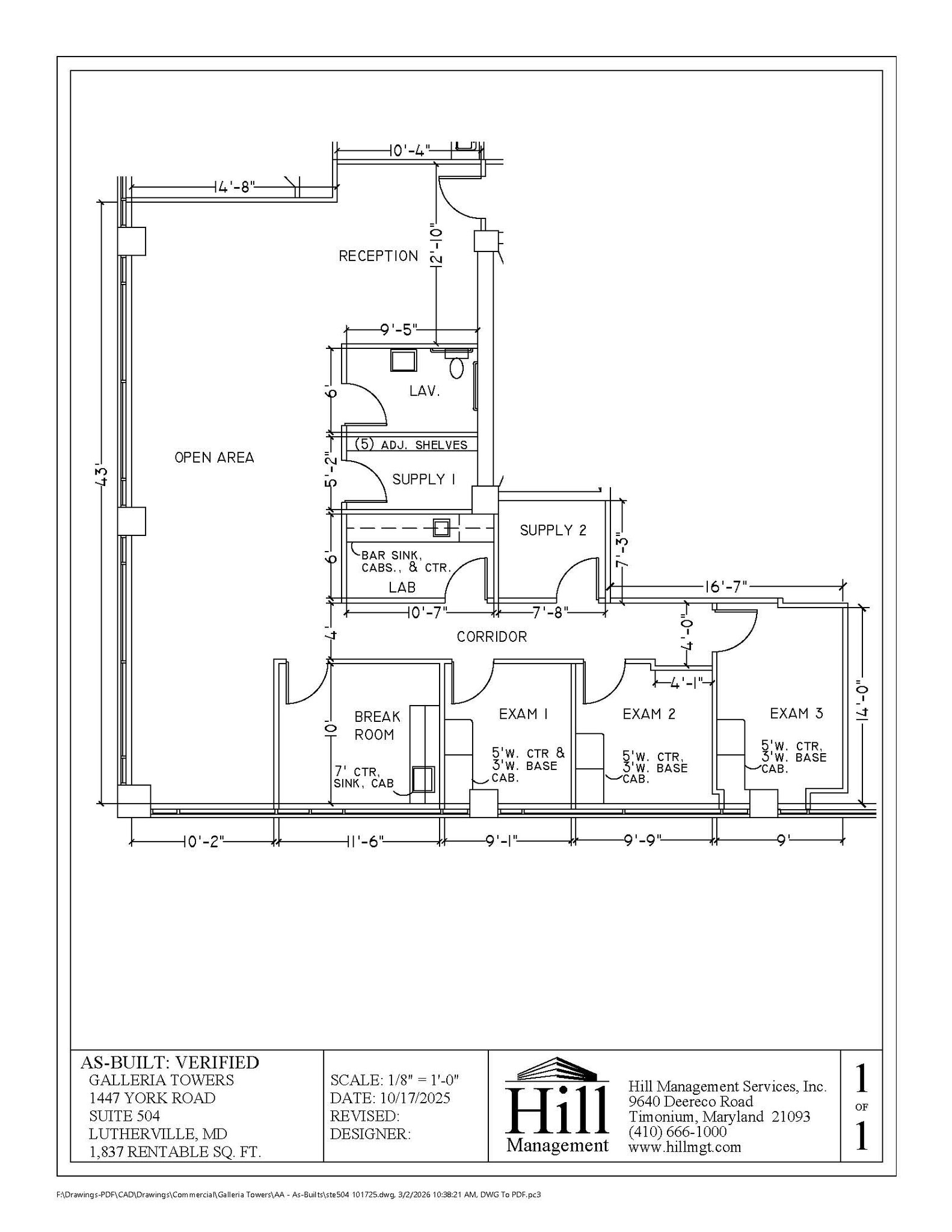 1447 York Rd, Lutherville, MD to rent Floor Plan- Image 1 of 1
