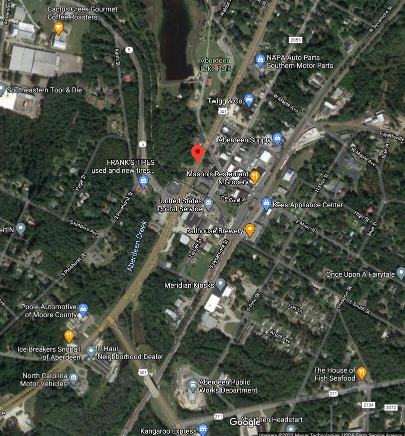 108 S Sandhills Blvd, Aberdeen 28315 1.12acre US Hwy. 1