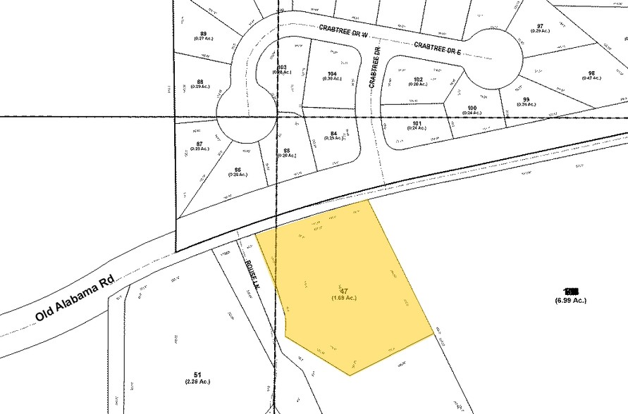 1815 Old Alabama Rd, Roswell, GA for sale - Plat Map - Image 2 of 7