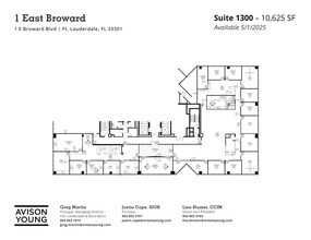 1 E Broward Blvd, Fort Lauderdale, FL to rent Site Plan- Image 2 of 2