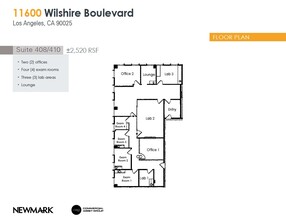 11600 Wilshire Blvd, Los Angeles, CA for rent Floor Plan- Image 1 of 2