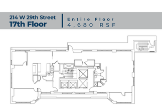 214 W 29th St, New York, NY for rent Floor Plan- Image 1 of 5