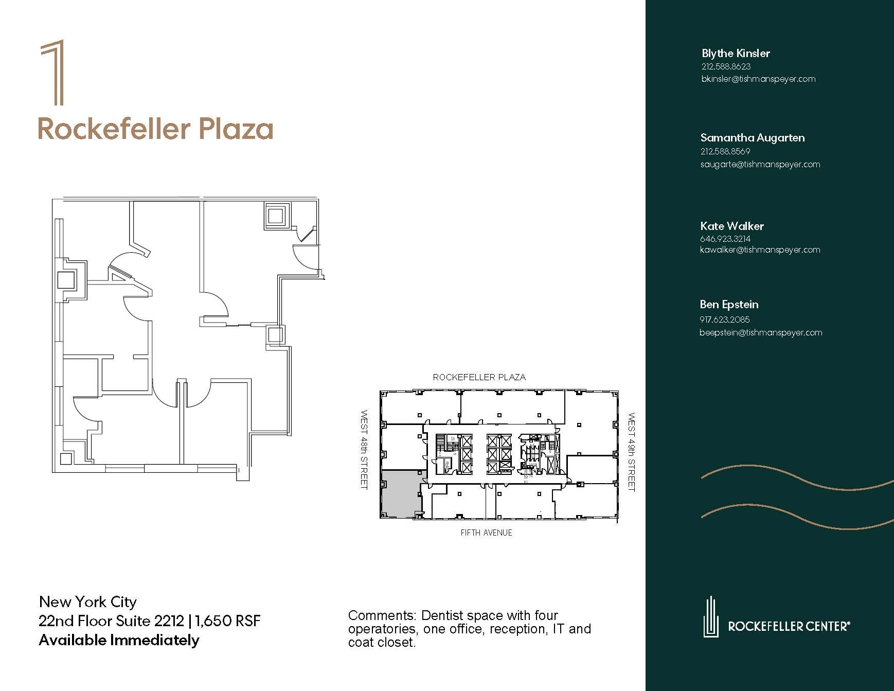 1 Rockefeller Plaza, New York, NY to rent Floor Plan- Image 1 of 12