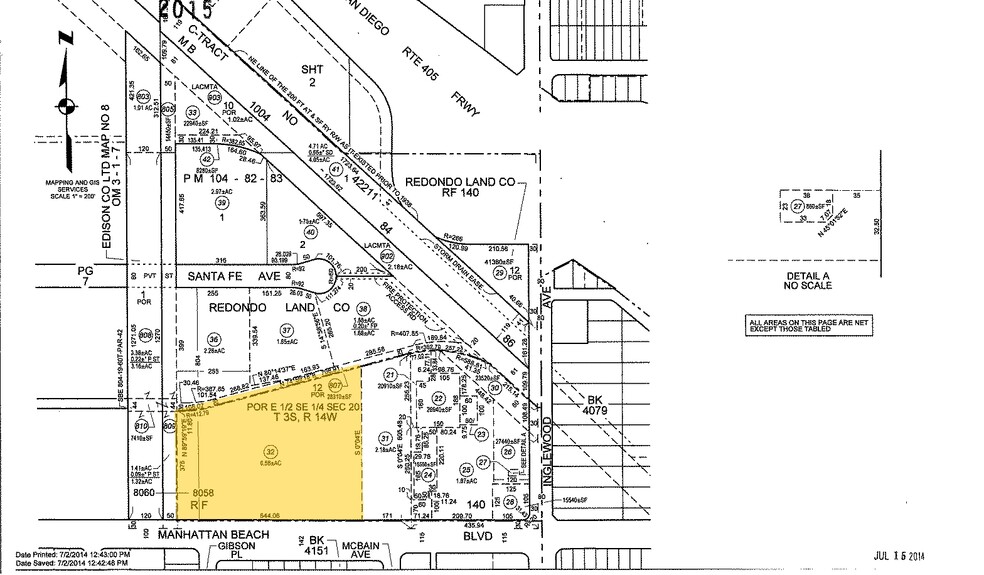 2609-2627 Manhattan Beach Blvd, Redondo Beach, CA for rent - Plat Map - Image 2 of 23