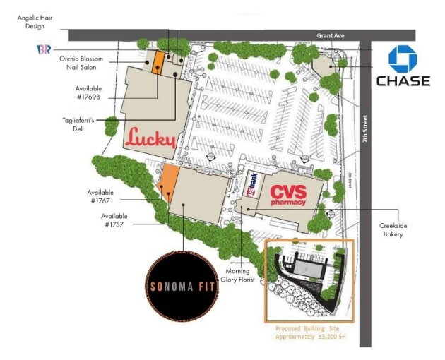 1707-1767 Grant Ave, Novato, CA for rent - Site Plan - Image 2 of 6