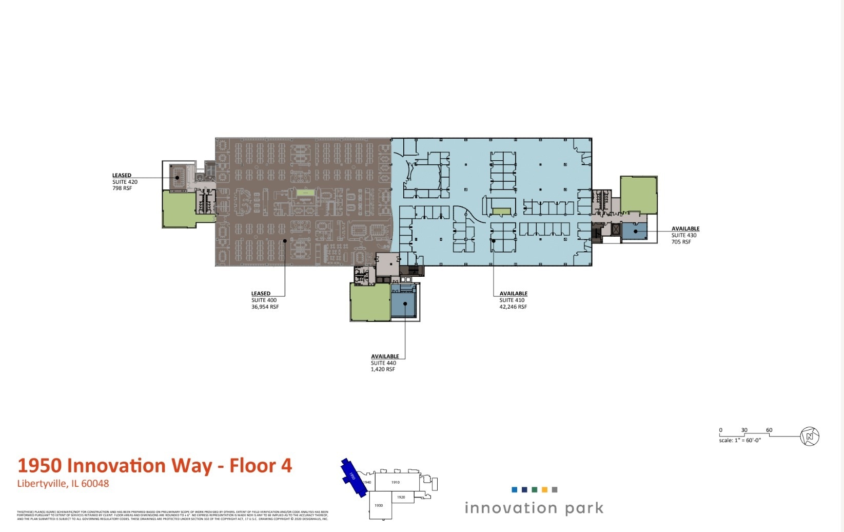 1950 Innovation Way, Libertyville, IL to rent Floor Plan- Image 1 of 1