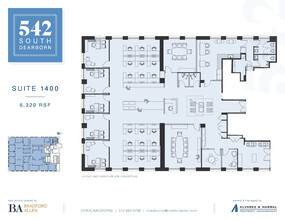 542-550 S Dearborn St, Chicago, IL for rent Floor Plan- Image 1 of 2