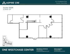 10777 Westheimer Rd, Houston, TX to rent Floor Plan- Image 1 of 1
