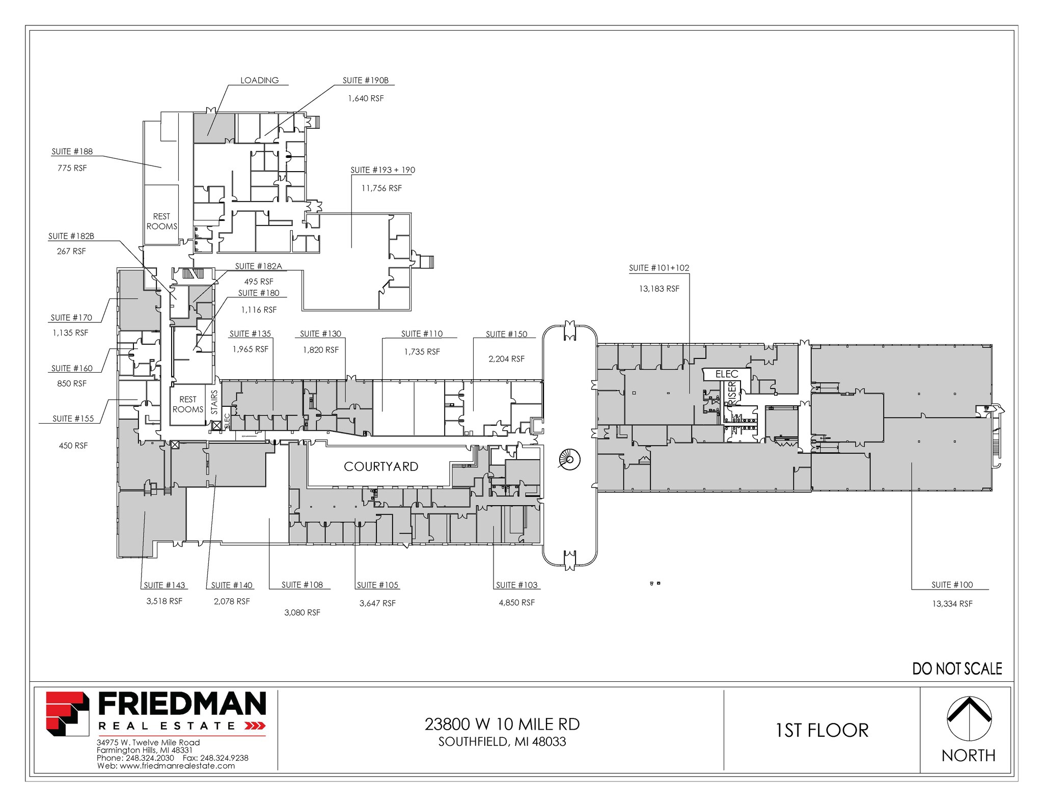 23800 W 10 Mile Rd, Southfield, MI to rent Floor Plan- Image 1 of 1