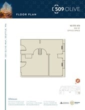 509 Olive Way, Seattle, WA to rent Floor Plan- Image 1 of 1
