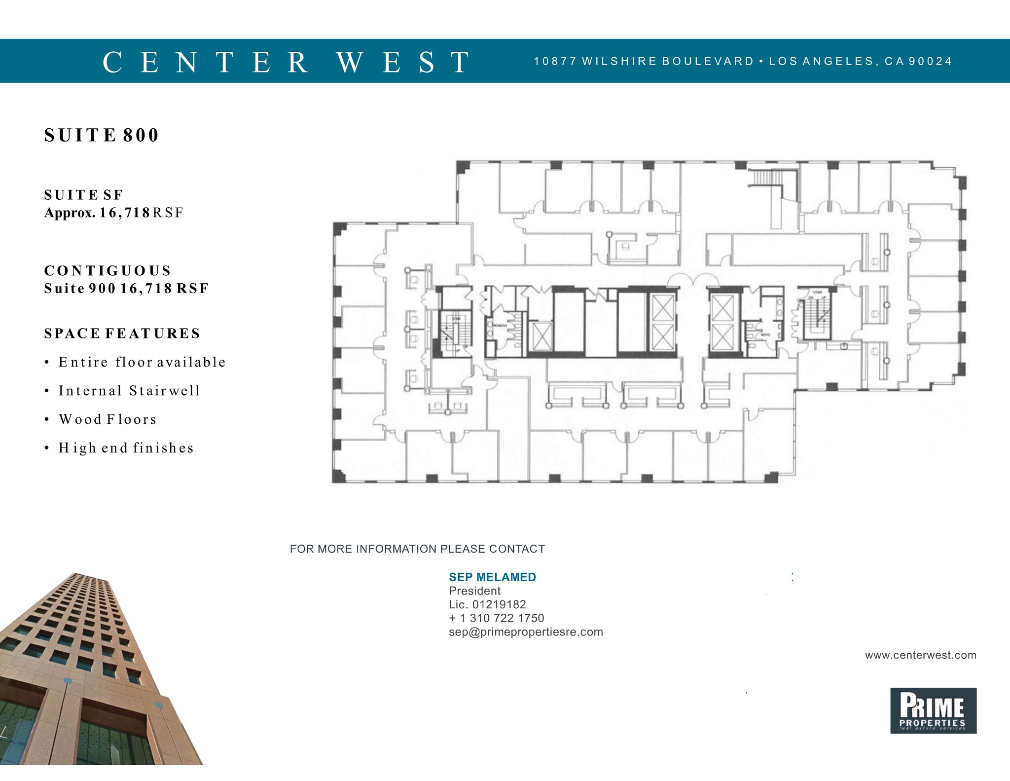 10877 Wilshire Blvd, Los Angeles, CA for rent Site Plan- Image 1 of 1