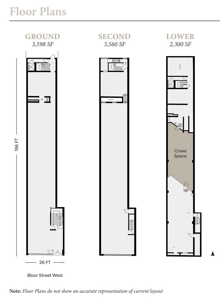 192 Bloor St W, Toronto, ON to rent Floor Plan- Image 1 of 1