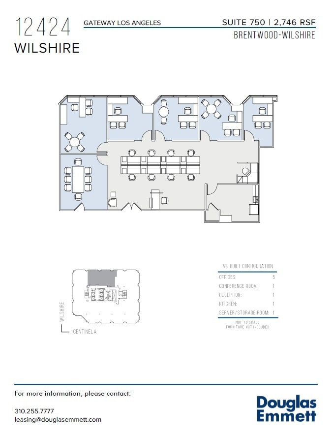 12424 Wilshire Blvd, Los Angeles, CA to rent Floor Plan- Image 1 of 1