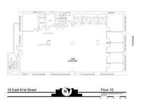 18 E 41st St, New York, NY for rent Floor Plan- Image 1 of 9