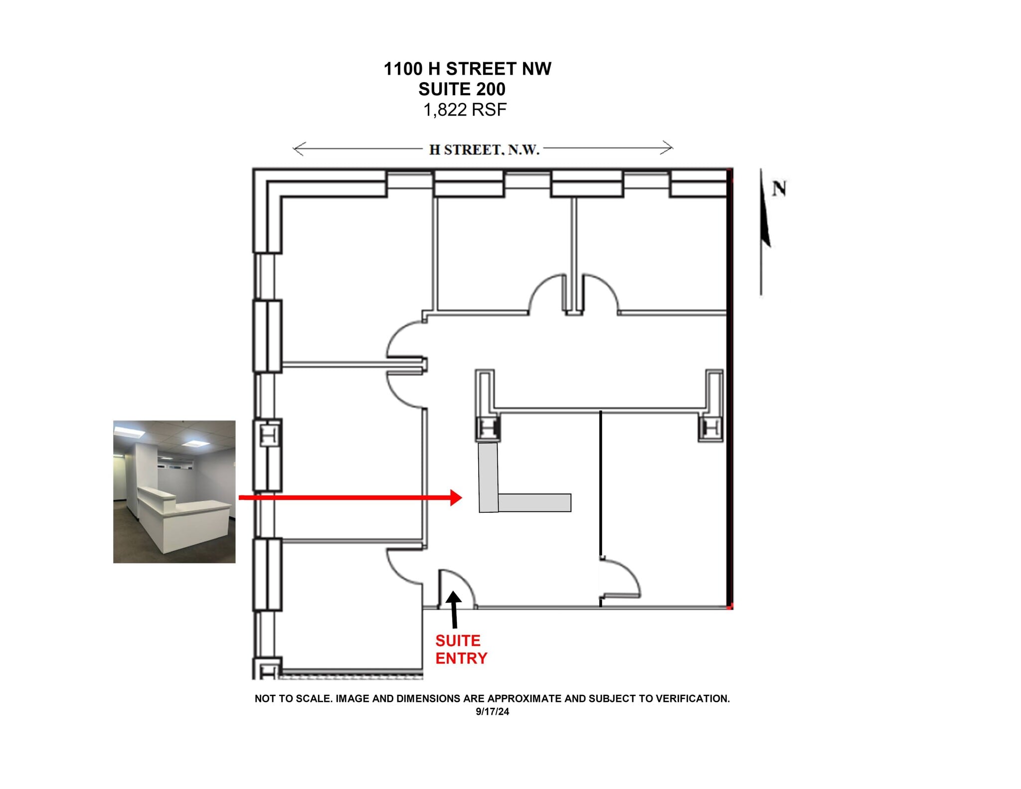 1100 H St NW, Washington, DC to rent Site Plan- Image 1 of 4