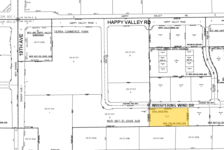 1611 W Whispering Wind Dr, Phoenix, AZ for rent - Plat Map - Image 2 of 2