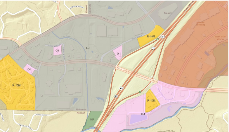 2177 Mansell Rd, Alpharetta, GA for sale - Plat Map - Image 2 of 2