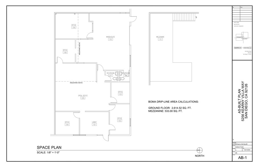 5252-5258 Kearny Villa Way, San Diego, CA for rent - Site Plan - Image 1 of 10