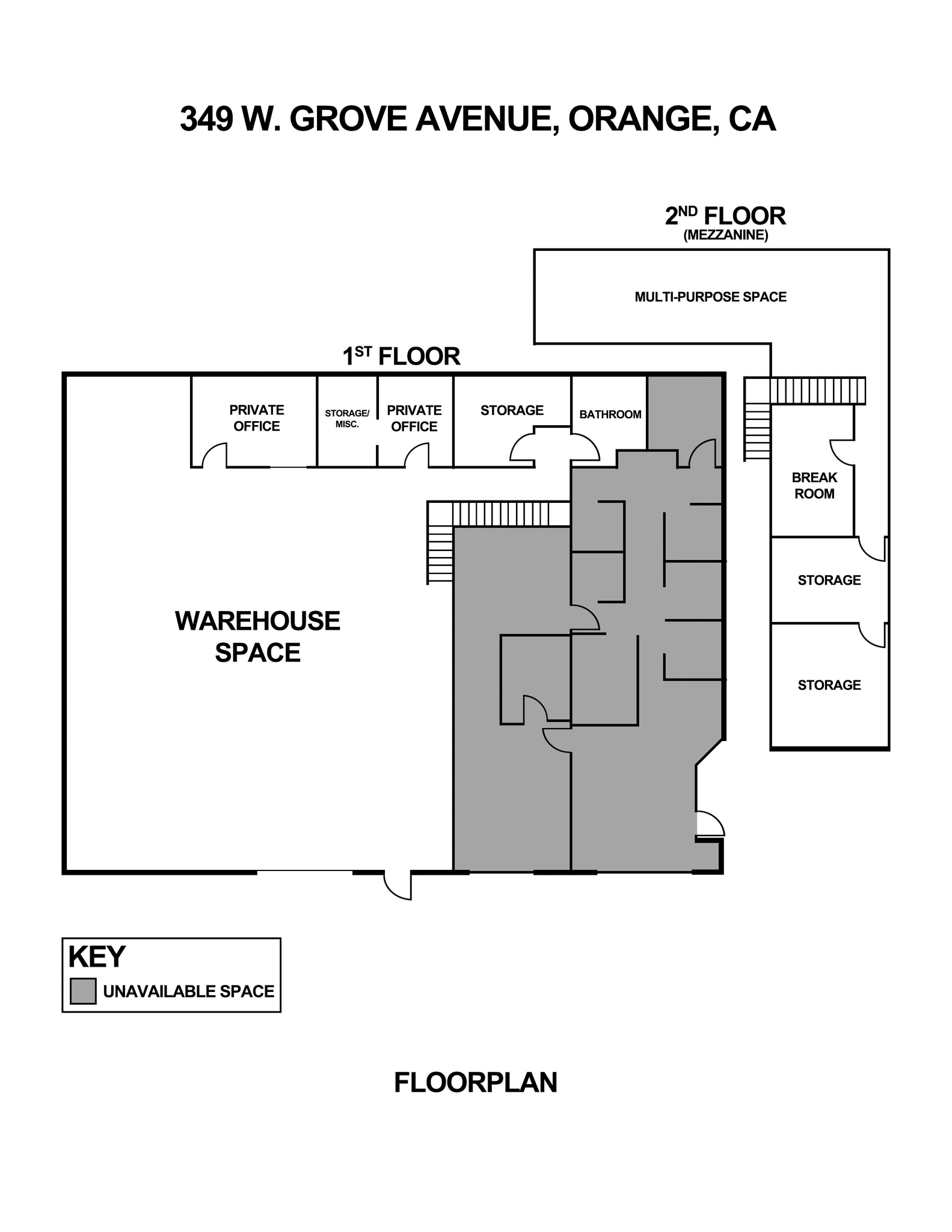349-353 W Grove Ave, Orange, CA to rent Floor Plan- Image 1 of 1