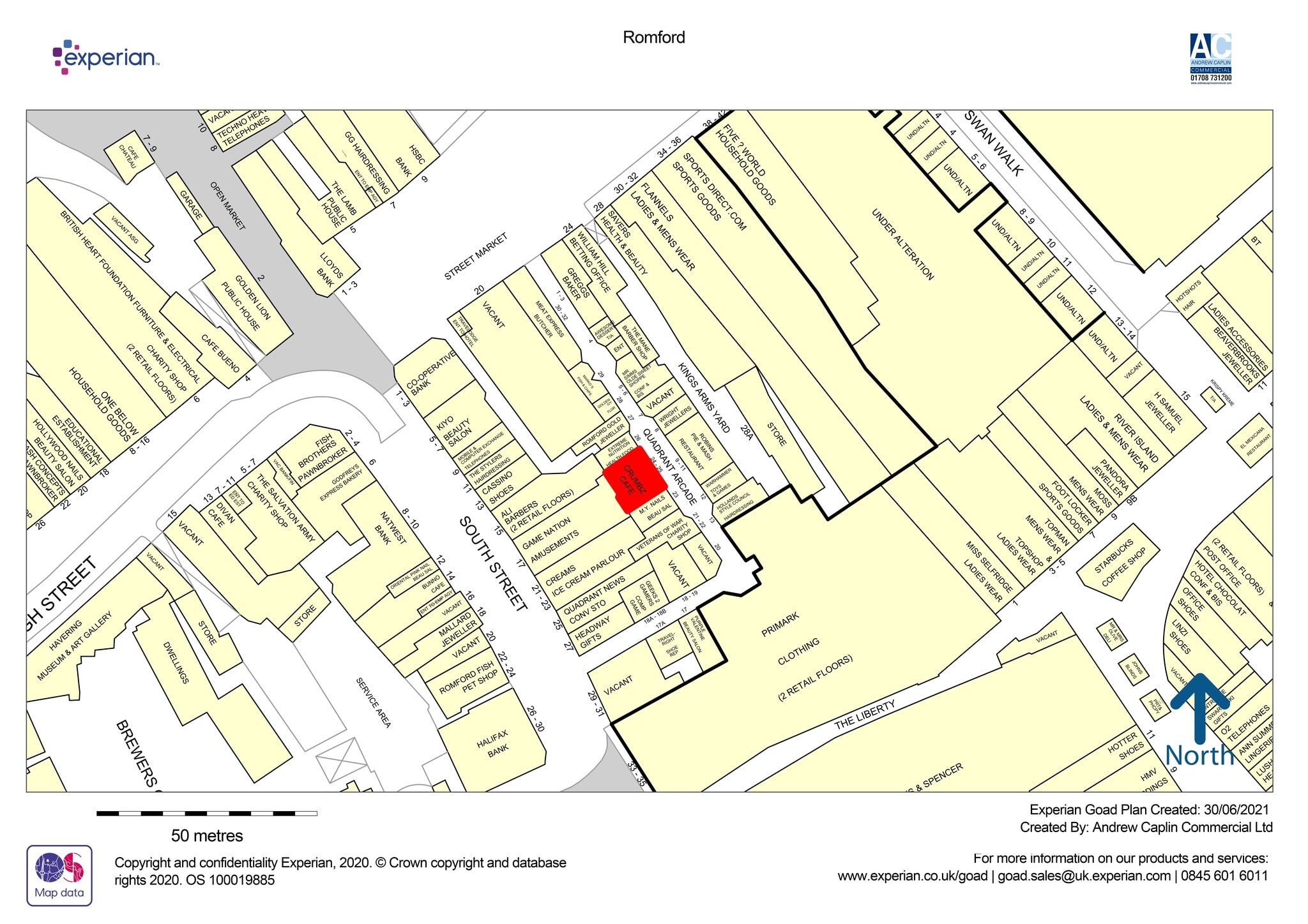 1-32 Quadrant Arcade, Romford to rent Site Plan- Image 1 of 3