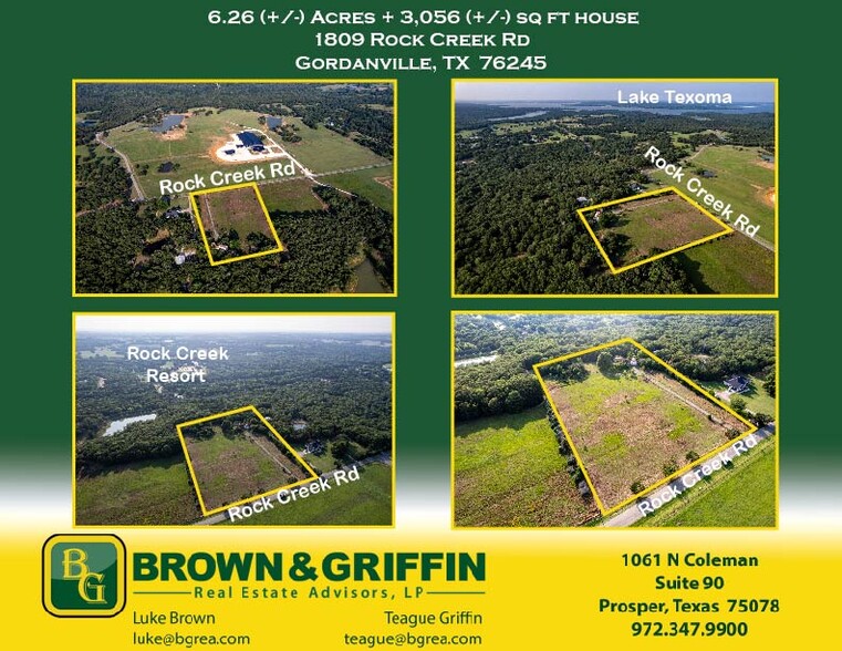 1809 Rock Creek Rd, Gordonville, TX for sale - Building Photo - Image 2 of 16