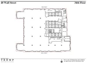 40 Wall St, New York, NY to rent Floor Plan- Image 1 of 1