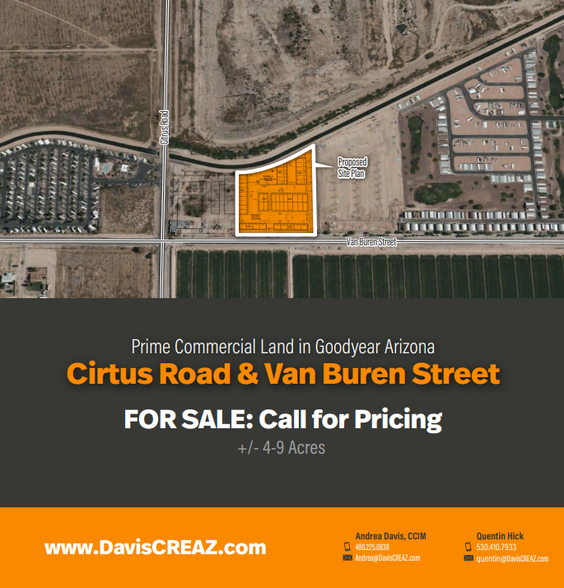 Citrus Rd and Van Buren, Goodyear, AZ for sale - Aerial - Image 2 of 5