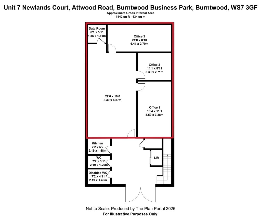 Attwood Rd, Burntwood to rent Floor Plan- Image 1 of 5