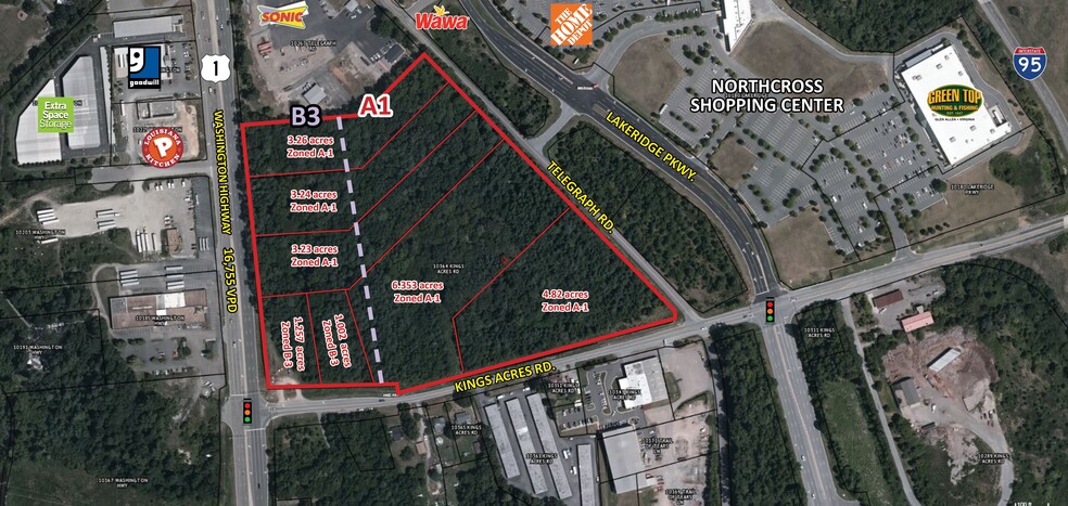 Kings Acres Rd & Rt 1, Ashland, VA for sale - Building Photo - Image 1 of 2