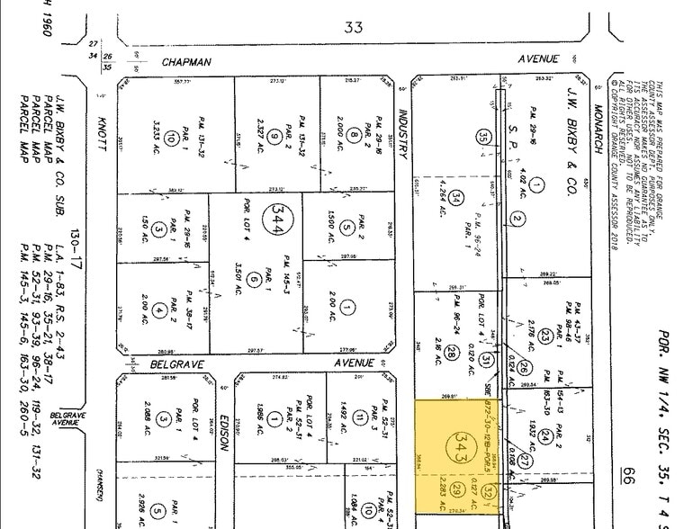 12241-12271 Industry St, Garden Grove, CA to rent - Plat Map - Image 3 of 3