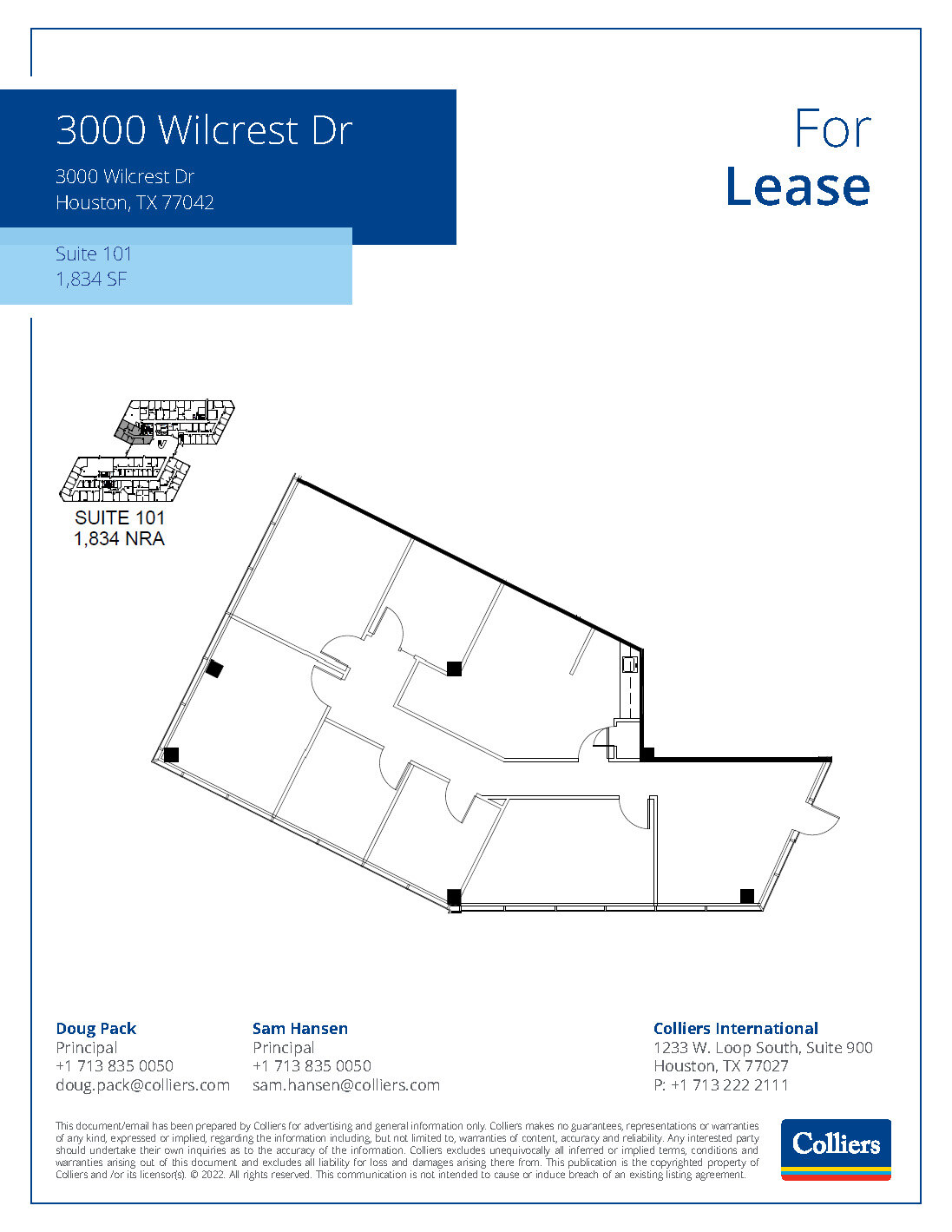 3000 Wilcrest Dr, Houston, TX for rent Floor Plan- Image 1 of 1